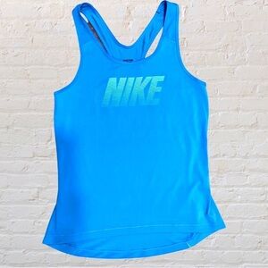 Nike PRO racer back tank. Size: MEDIUM. Blue.